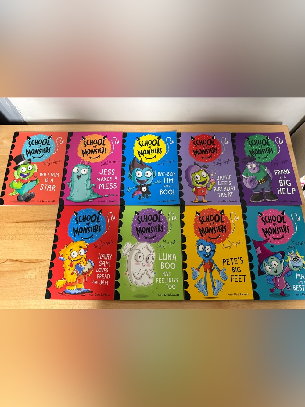 Bundle of 9 School of Monsters Kids Books